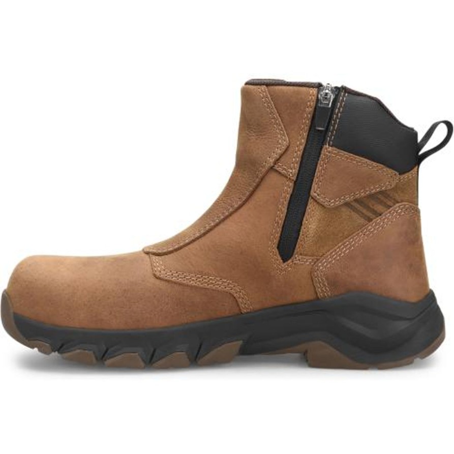 Men'S Carolina | Carolina Men'S Subframe 6" Wp Side Zip Comp Toe Work Boot Ca5550 Brown