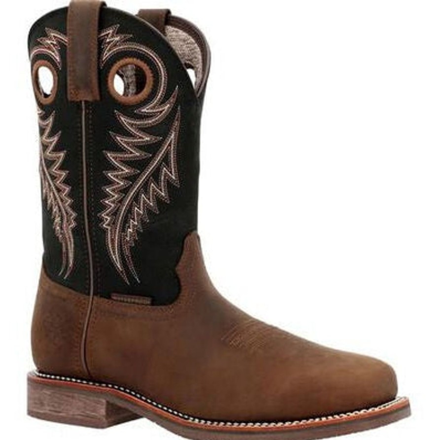 Men'S Georgia | Georgia Men'S Carbo Tec Elite 11" Wp Western Work Boot Gb00527 Brown