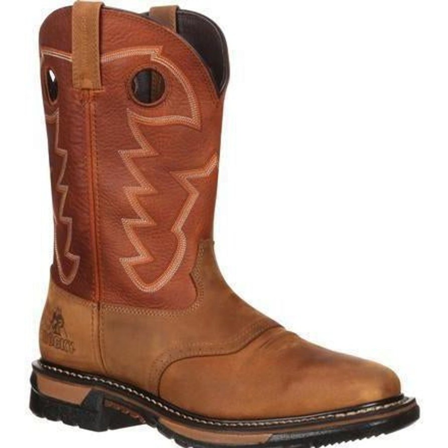 Men'S Rocky | Rocky Men'S Original Ride Waterproof Western Boot Rkyw039 Brown