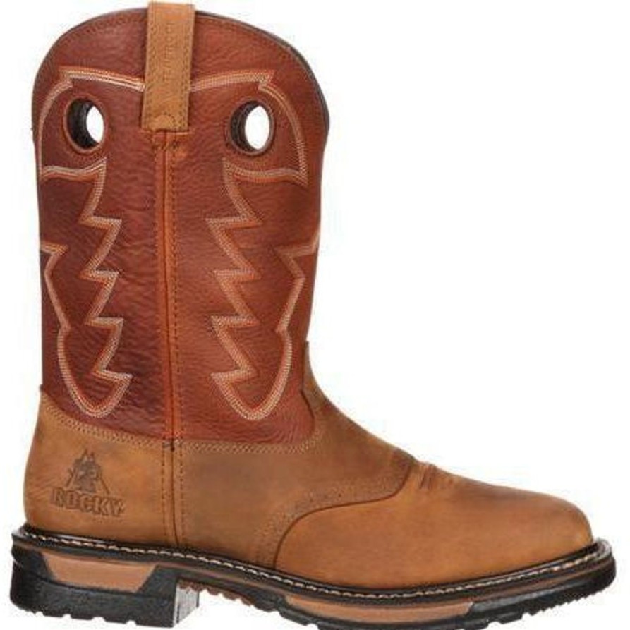 Men'S Rocky | Rocky Men'S Original Ride Waterproof Western Boot Rkyw039 Brown