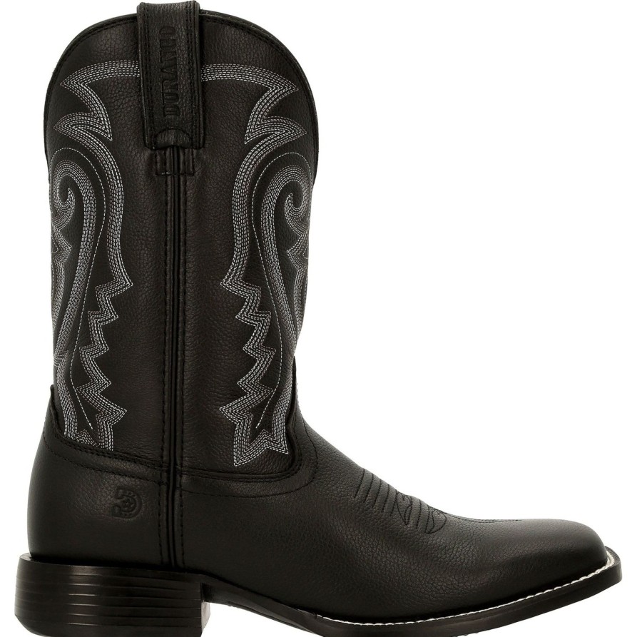 Men'S Durango | Durango Men'S Westward 11" Square Toe Pull-On Western Boot - Ddb0340 Black