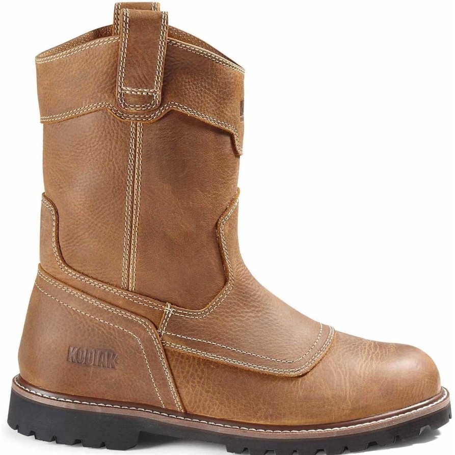 Men'S Kodiak | Kodiak Men'S Mckinney Wellington Unlined Pull On Work Boot 4Tetwt Wheat