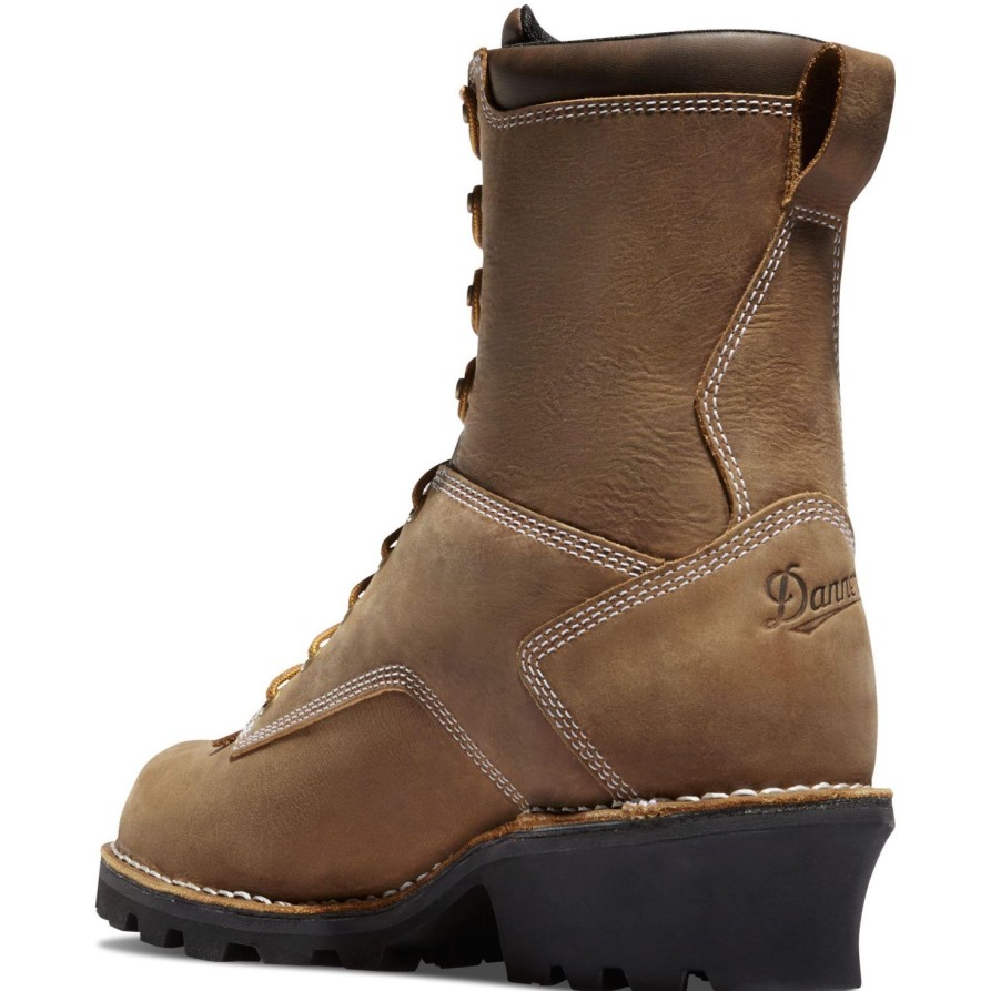 Men'S Danner | Danner Men'S Logger Soft Toe Wp Work Boot 15439 Brown