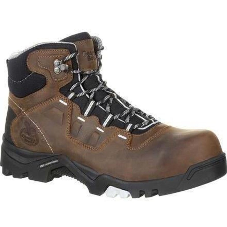 Men'S Georgia | Georgia Men'S Amplitude 5" Comp Toe Wp Work Boot Gb00216 Brown