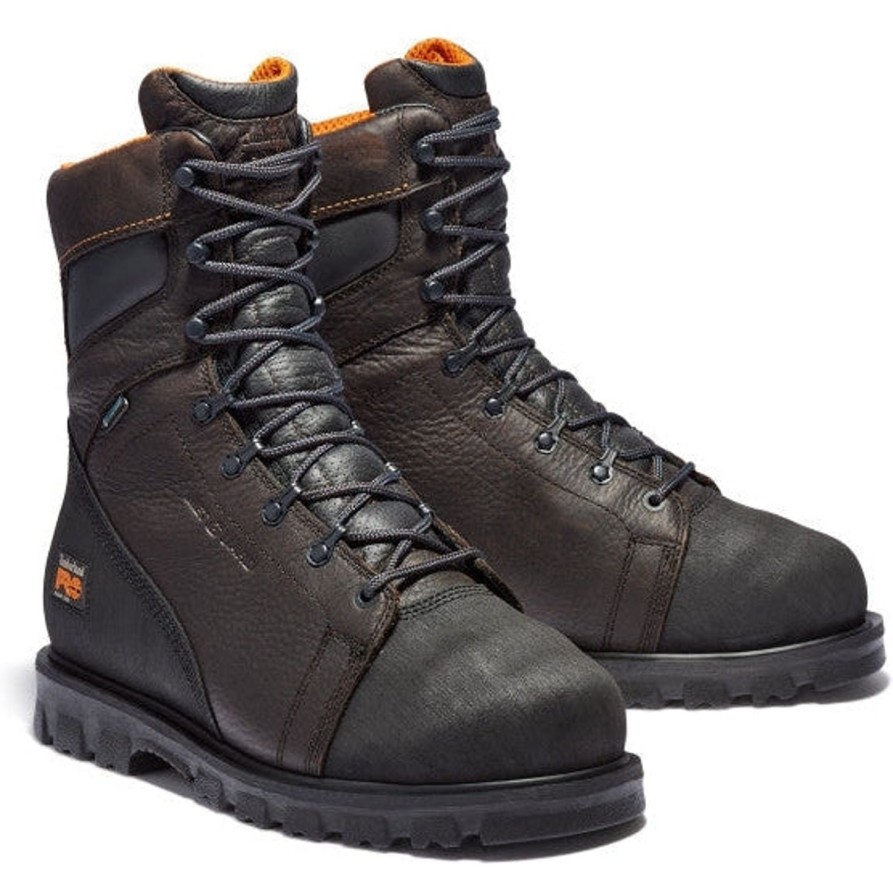 Men'S Timberland Pro | Timberland Pro Men'S Rigmaster 8" Metguard Work Boot Tb089649214 Brown