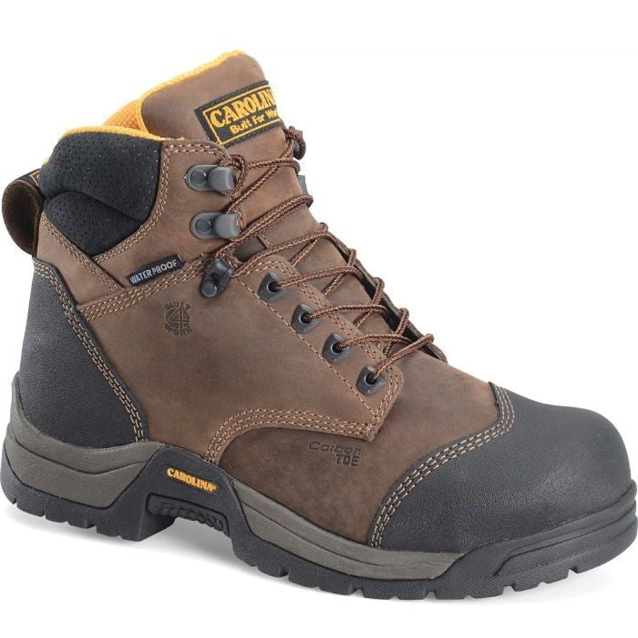 Men'S Carolina | Carolina Men'S Bruno Lo 5" Carbon Ct Waterproof Work Boot Ca5522 Brown