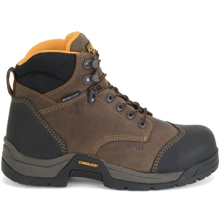 Men'S Carolina | Carolina Men'S Bruno Lo 5" Carbon Ct Waterproof Work Boot Ca5522 Brown