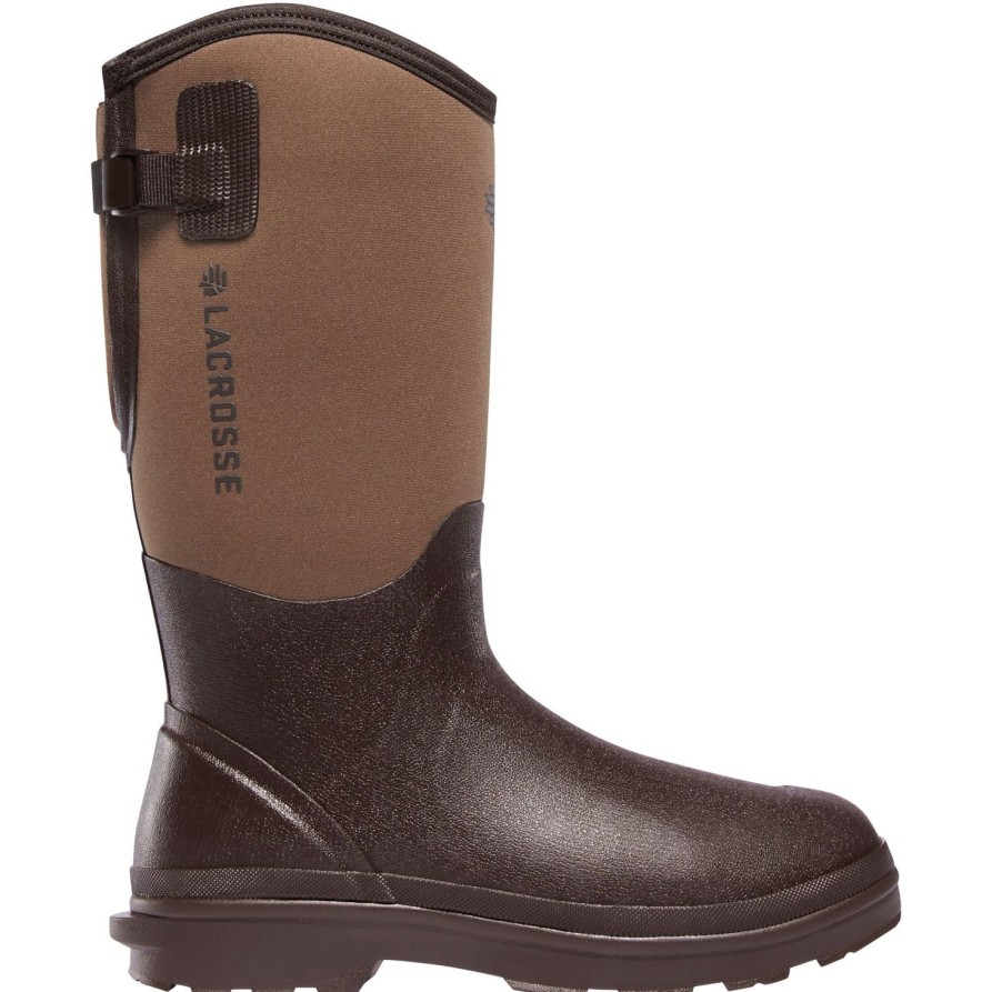 Men'S LaCrosse | Lacrosse Men'S Alpha Range Air-Circ 14" Rubber Work Boot 623380 Brown