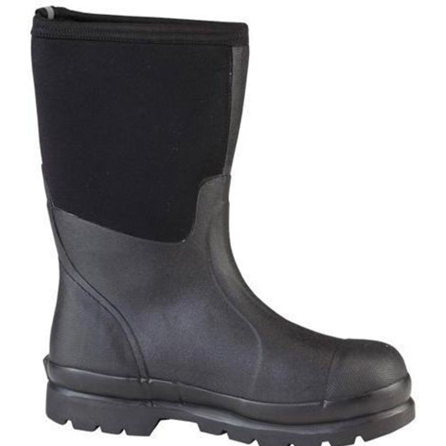 Men'S Muck | Muck Men'S Chore Mid 12" Wp Rubber Work Boot Chm-000A Black