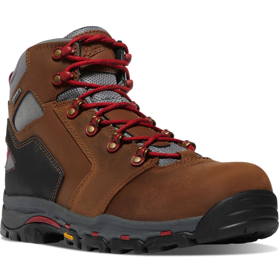 Men'S Danner | Danner Men'S Vicious 4.5" Comp Toe Wp Slip Resist Work Boot 13882 Brown