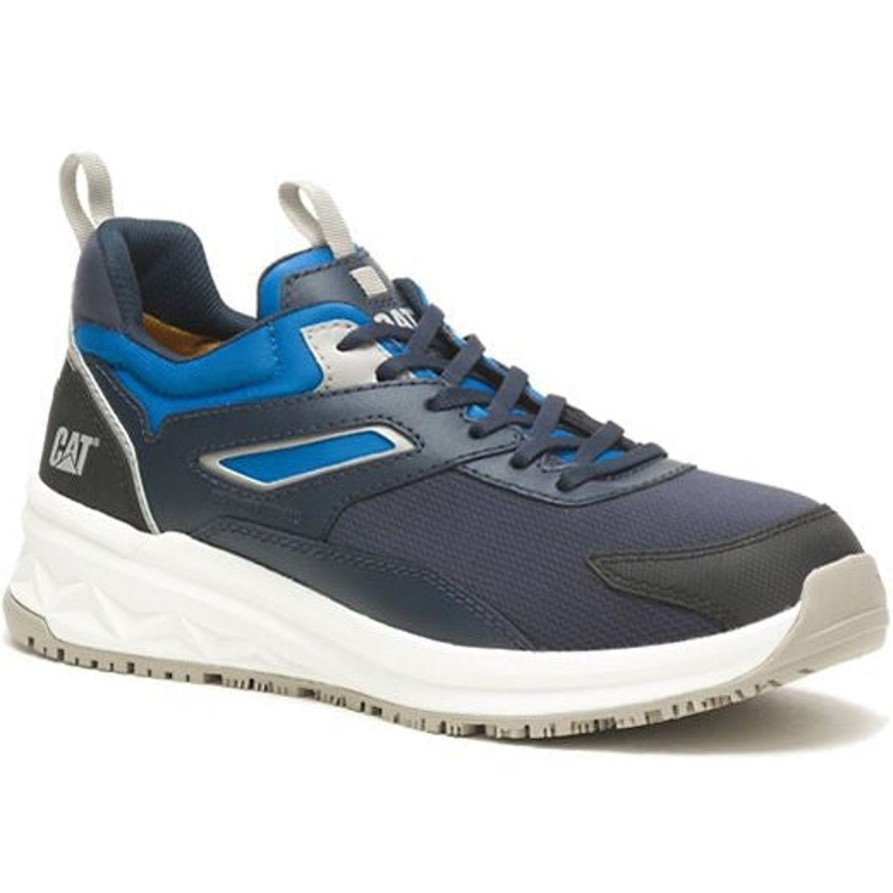 Men'S CAT | Cat Men'S Streamline Runner Cct Original Work Shoe -Total Eclipse- P91609 Blue