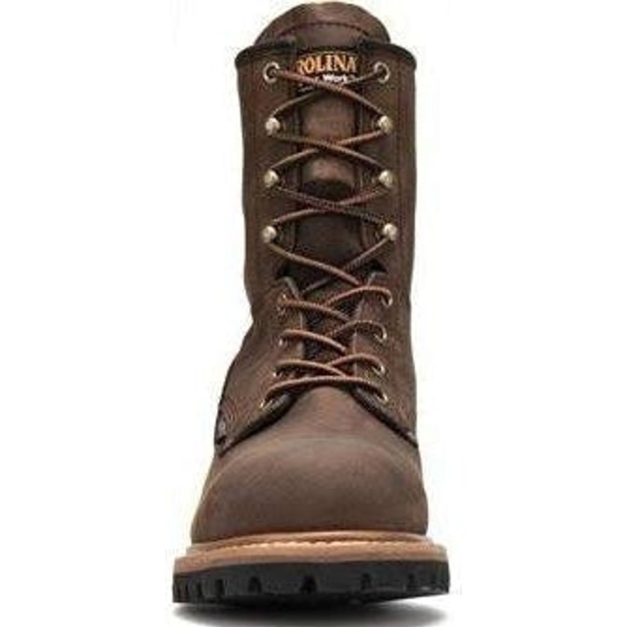 Men'S Carolina | Carolina Men'S Elm 8" Waterproof Logger Work Boot Ca8821 Brown