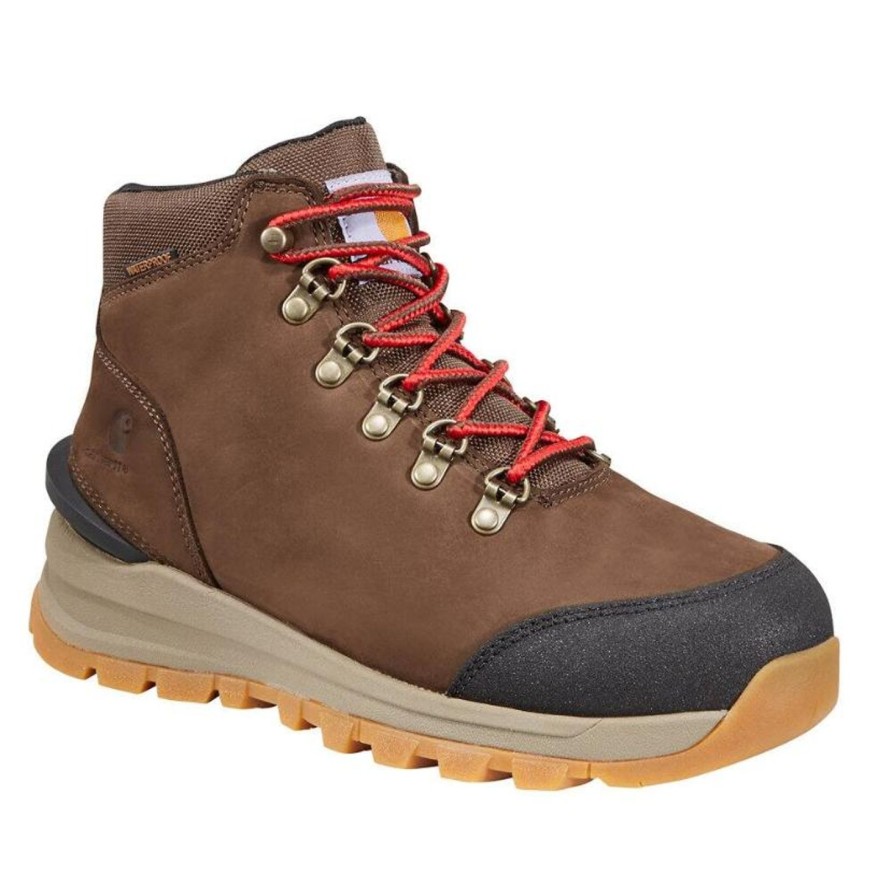 Women'S Carhartt | Carhartt Women'S Gilmore 5" Wp Alloy Toe Work Hiker Work Boot Fh5556-W Brown