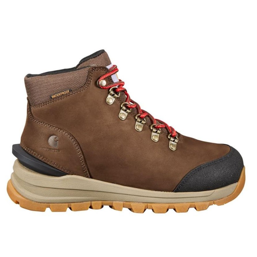 Women'S Carhartt | Carhartt Women'S Gilmore 5" Wp Alloy Toe Work Hiker Work Boot Fh5556-W Brown