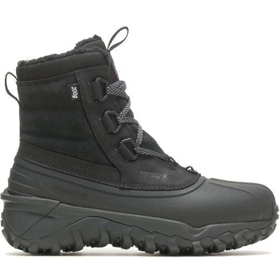 Men'S Wolverine | Wolverine Men'S Glacier Surge 6" Wp Insulated Outdoor Work Boot W880311 Black