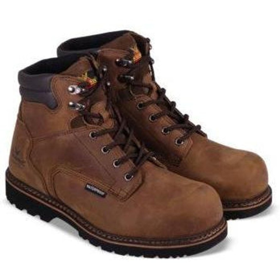 Men'S Thorogood | Thorogood Men'S V-Series 6" Wp Comp Toe Work Boot 804-3236 Brown