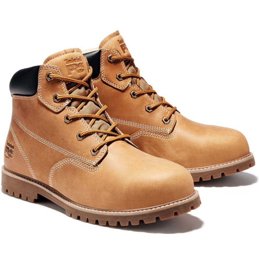 Men'S Timberland Pro | Timberland Pro Men'S Gritstone 6" Steel Toe Work Boot - Tb0A1Q8K231 Wheat