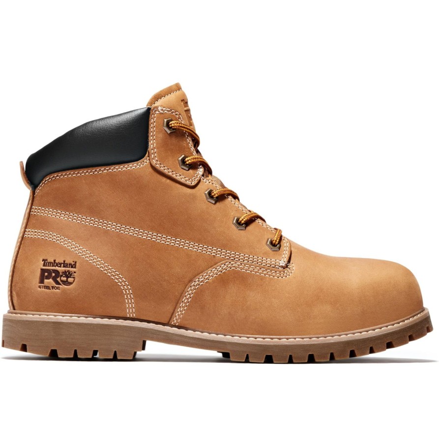 Men'S Timberland Pro | Timberland Pro Men'S Gritstone 6" Steel Toe Work Boot - Tb0A1Q8K231 Wheat