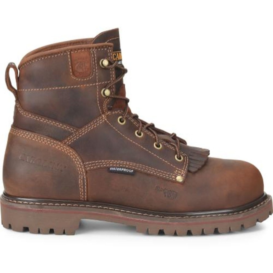 Men'S Carolina | Carolina Men'S 28 Series 6" Comp Toe Wp Grizzly Work Boot Ca7528 Brown