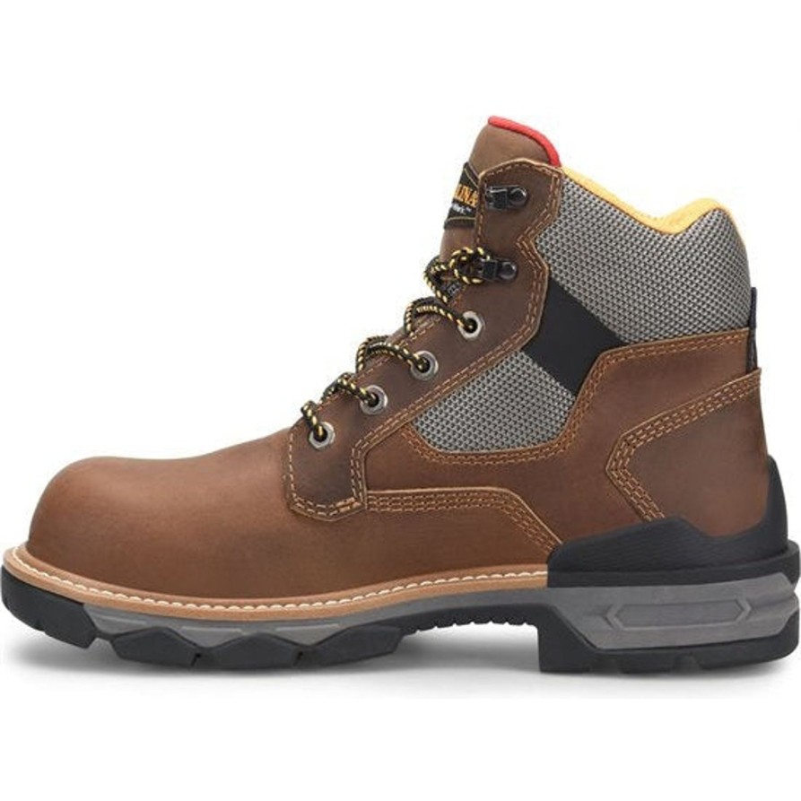 Men'S Carolina | Carolina Men'S Cancellor 6" Wp Slip Resist Ct Work Boot Ca7831 Brown