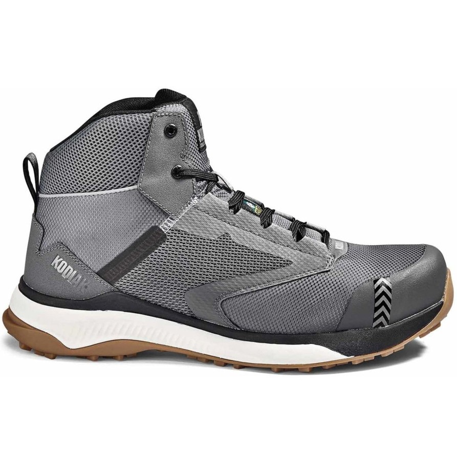 Men'S Kodiak | Kodiak Men'S Quicktrail Mid Ct Athletic Safety Work Shoe -Gray- 4Tf5Gy Grey