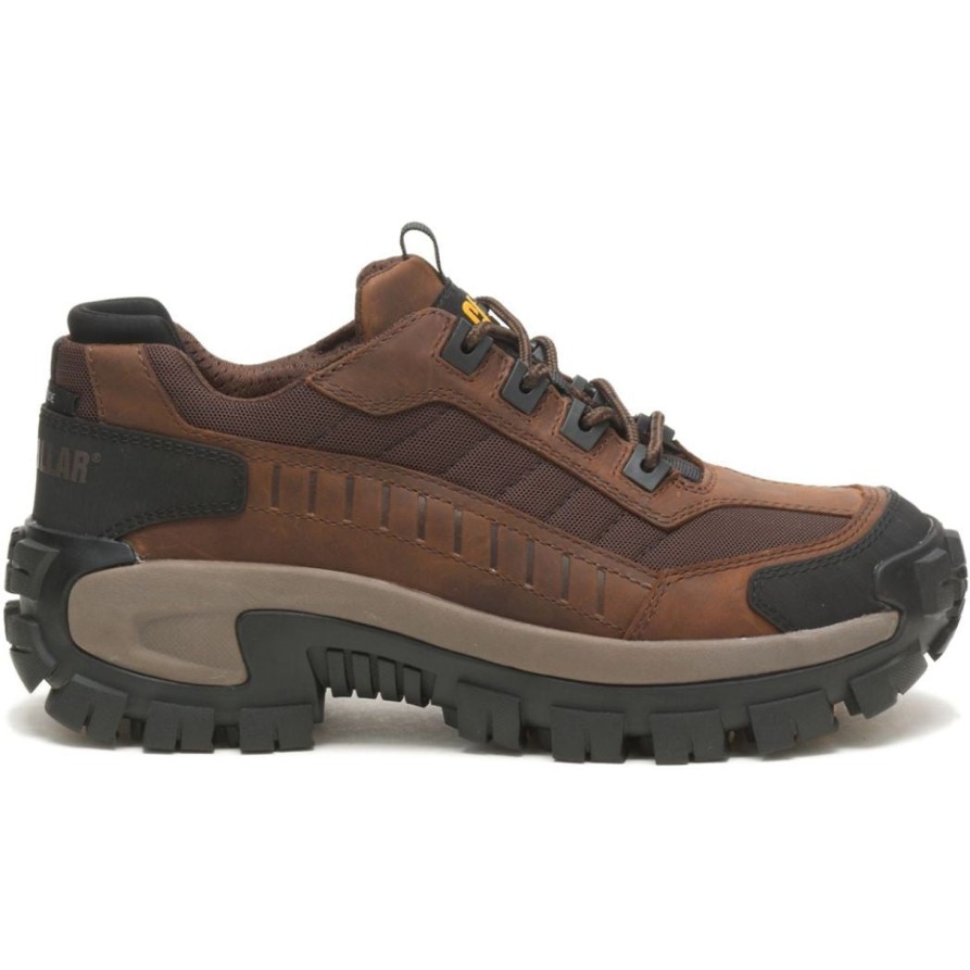 Men'S CAT | Cat Men'S Invader Steel Toe Work Shoe - Dark P91338 Brown