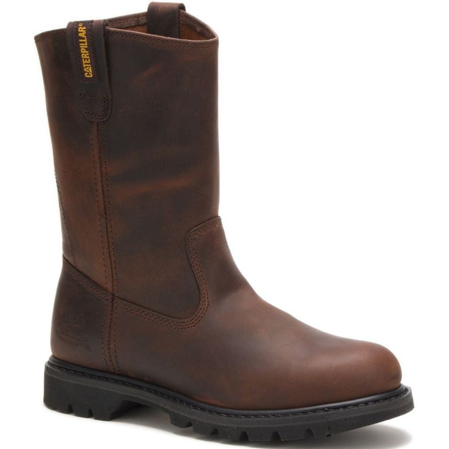 Men'S CAT | Cat Men'S Revolver Soft Toe Work Boot P72191 Brown