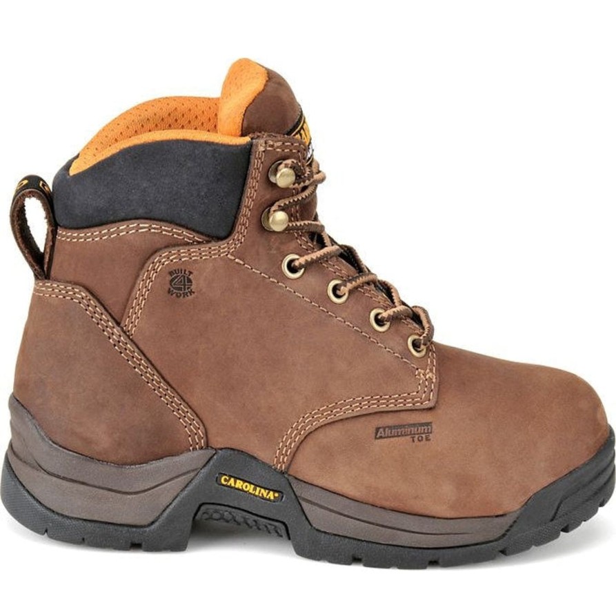 Women'S Carolina | Carolina Women'S Raleigh Metguard 5" At Slip Resist Work Boot Ca1428 Brown