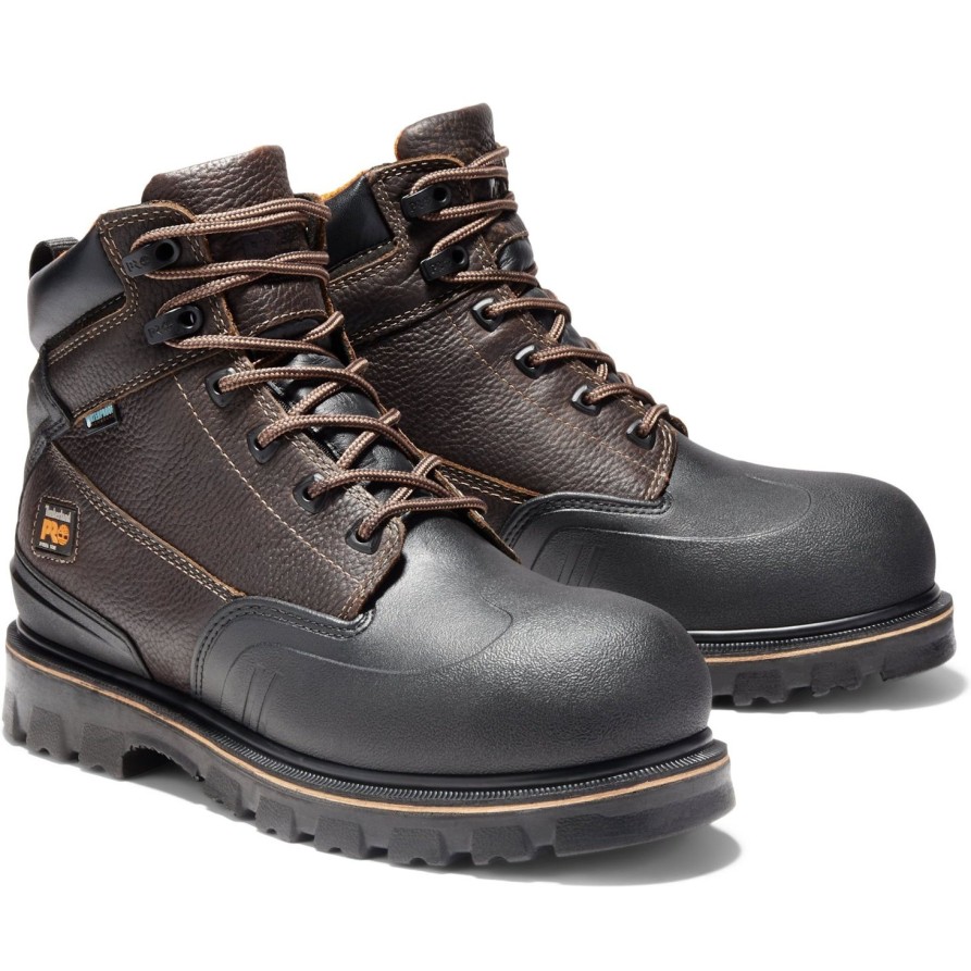 Men'S Timberland Pro | Timberland Pro Men'S Rigmaster Xt Steel Toe Wp Work Boot - Tb0A11Ro214 Brown