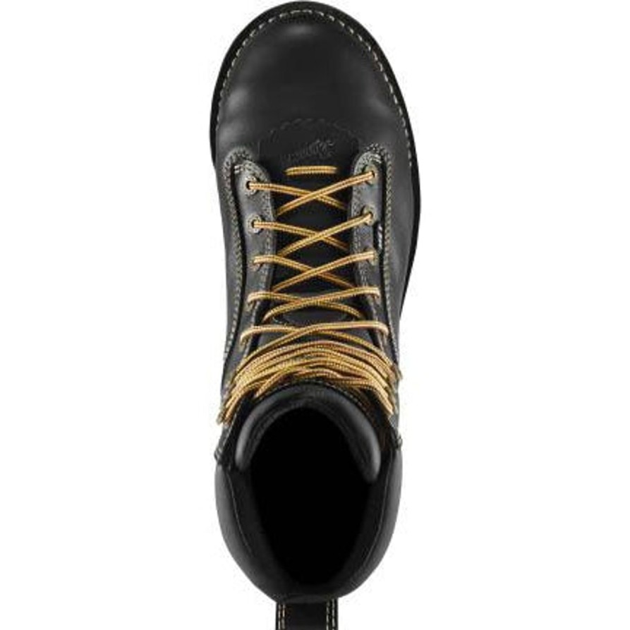 Men'S Danner | Danner Men'S Quarry 8" Alloy Toe Metguard Wp Usa Made Work Boot - 17310 Black