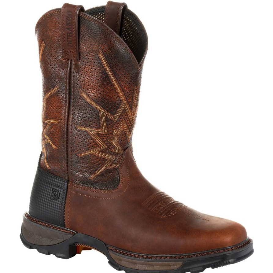 Men'S Durango | Durango Men'S Maverick Xp Ventilated 11" Western Work Boot - Ddb0204 Tobacco