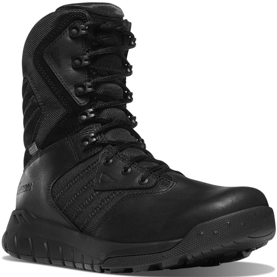 Men'S Danner | Danner Men'S Instinct Tactical 8" Wp Side Zip Ins Work Boot 25331 Black