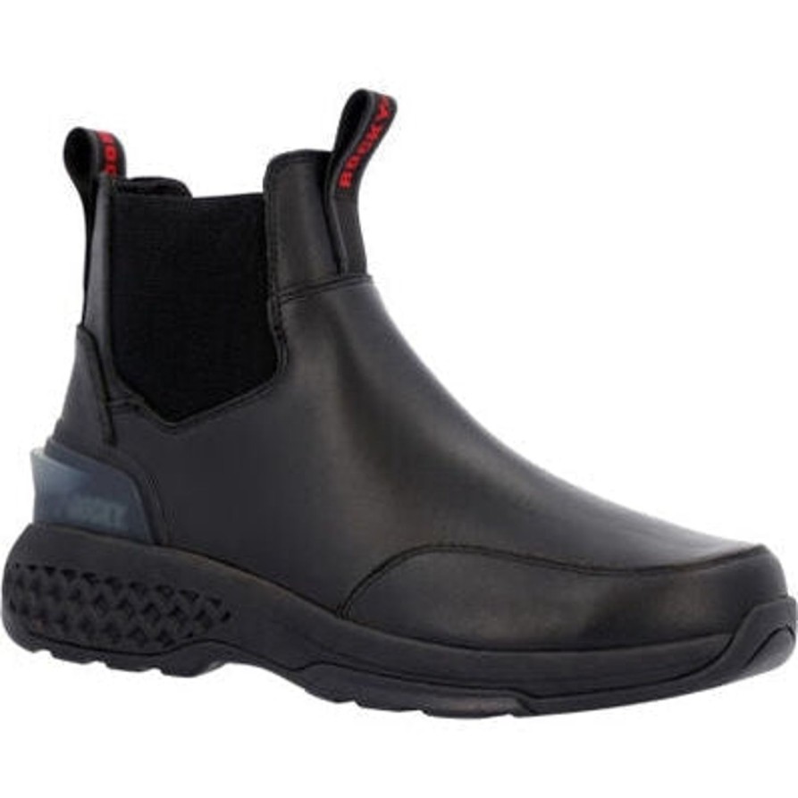 Men'S Rocky | Rocky Men'S Code Red Station 6" Slip On Work Boot Rkd0115 Black