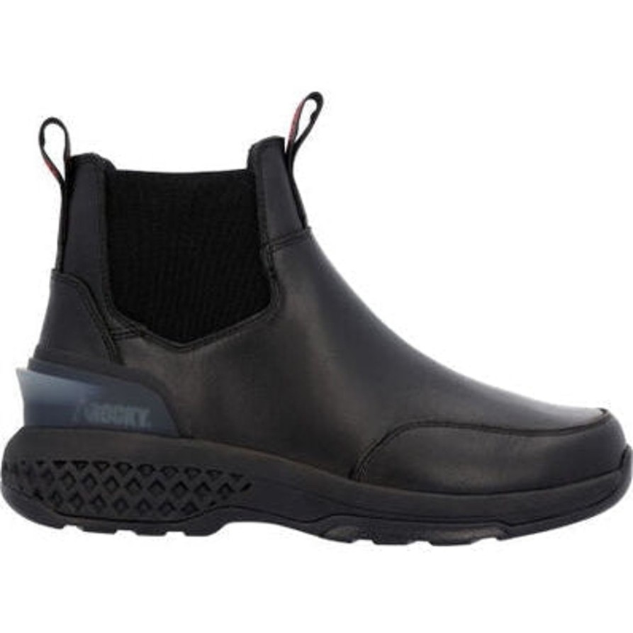 Men'S Rocky | Rocky Men'S Code Red Station 6" Slip On Work Boot Rkd0115 Black