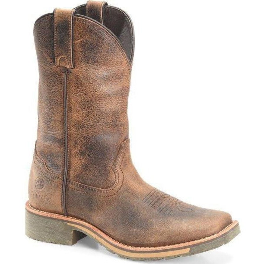 Women'S Double H | Double H Women'S Trinity 10" Sqr Toe Western Work Boot Dh2413 Brown