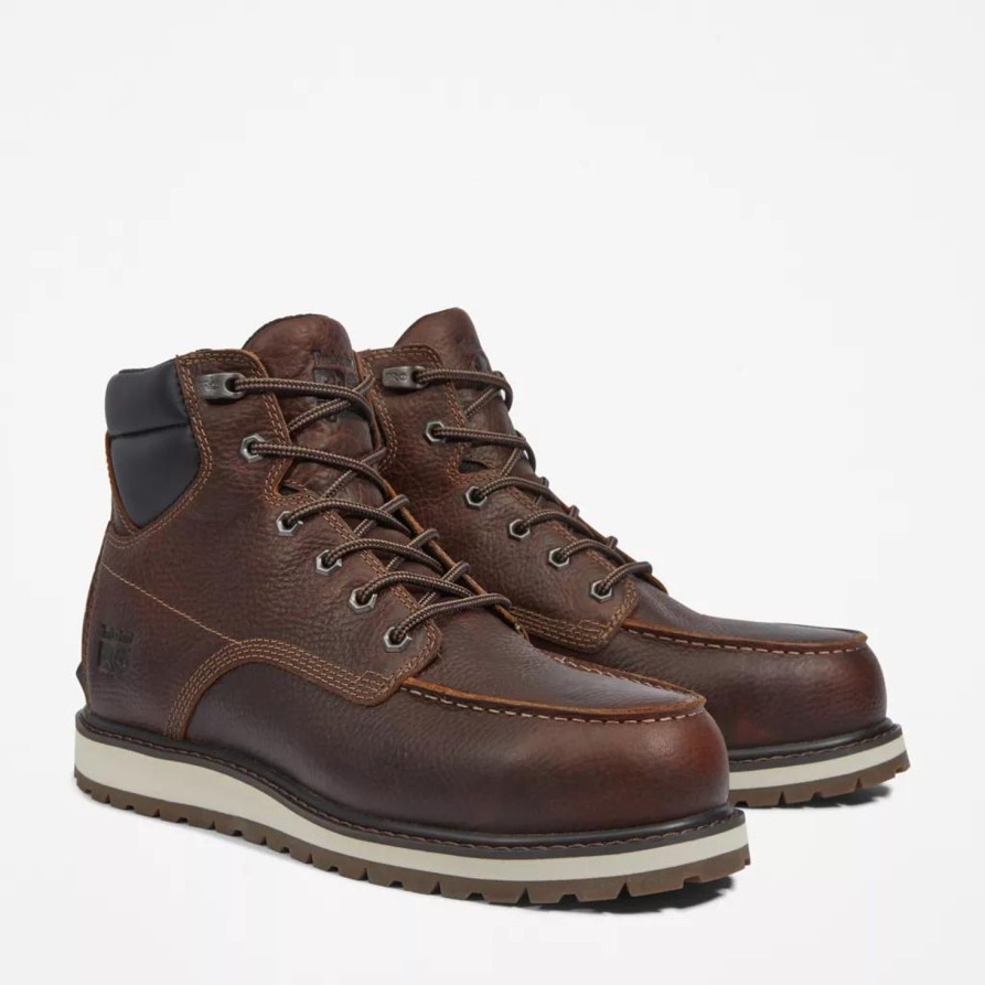 Men'S Timberland Pro | Timberland Pro Men'S Irvine 6" Alloy St Work Boot Tb0A44Up214 Brown