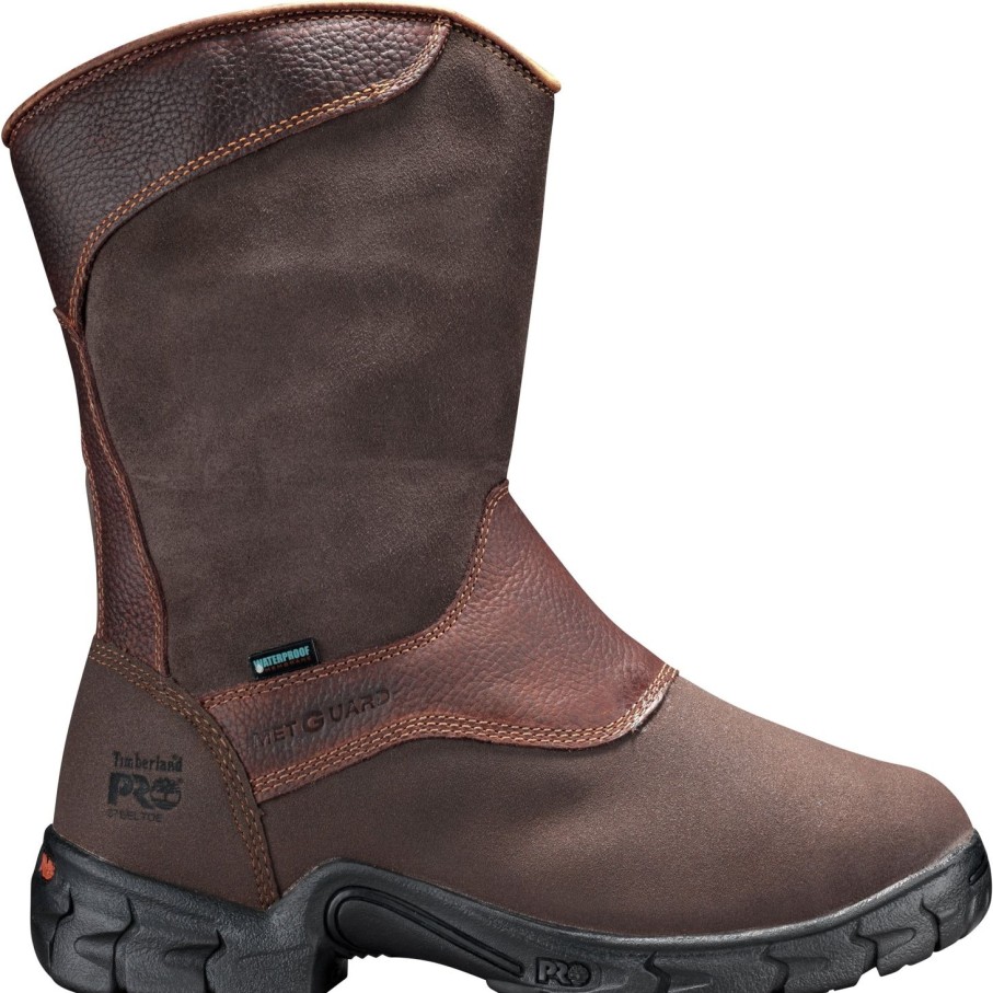 Men'S Timberland Pro | Timberland Pro Men'S Excave Stl Toe Metguard Pull-On Work Boot -Tb089652214 Brown