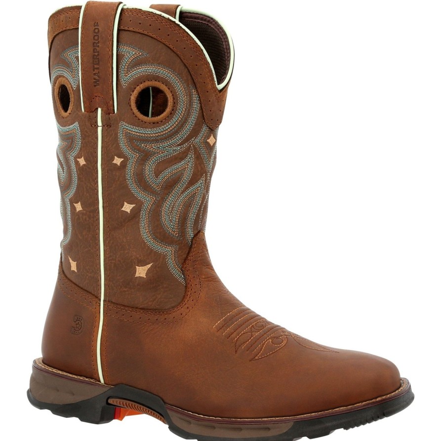 Women'S Durango | Durango Women'S Maverick 10" Soft Toe Wp Western Work Boot - Drd0417 Tan