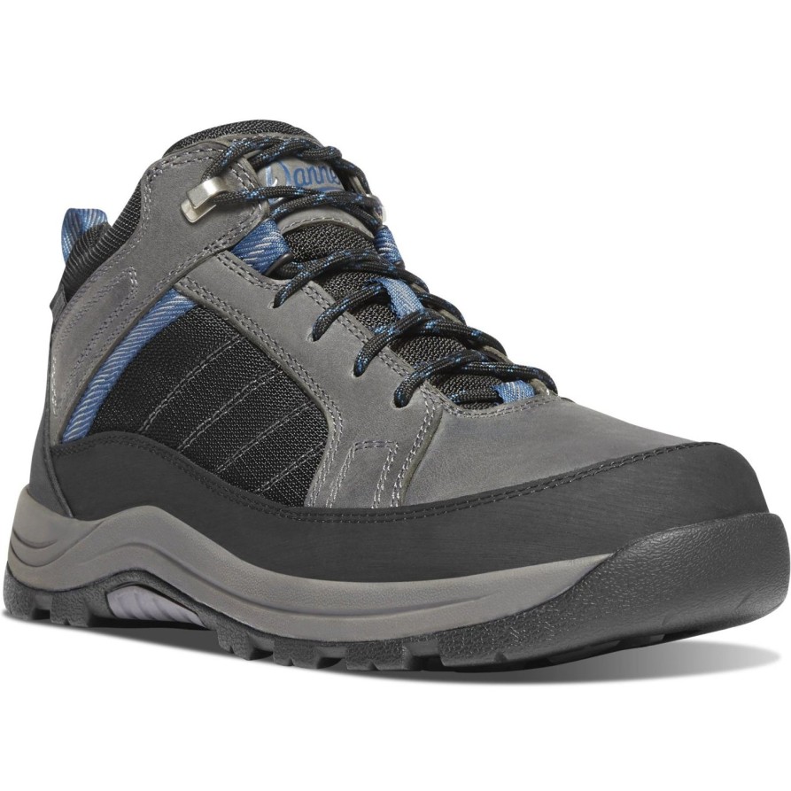 Men'S Danner | Danner Men'S Riverside 4.5" Steel Toe Wp Hiking Work Boot- Gray- 15342 Gray/Blue