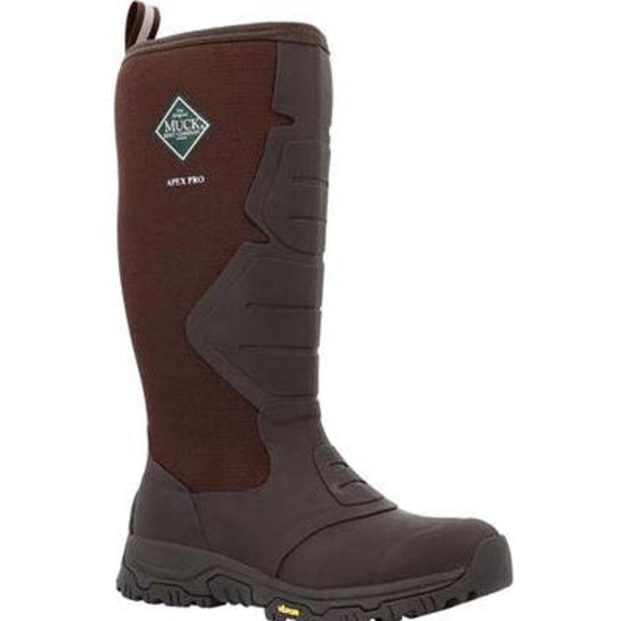 Men'S Muck | Muck Men'S Apex Pro 16" Wp Insulated Outdoor Work Boot Apms900 Brown