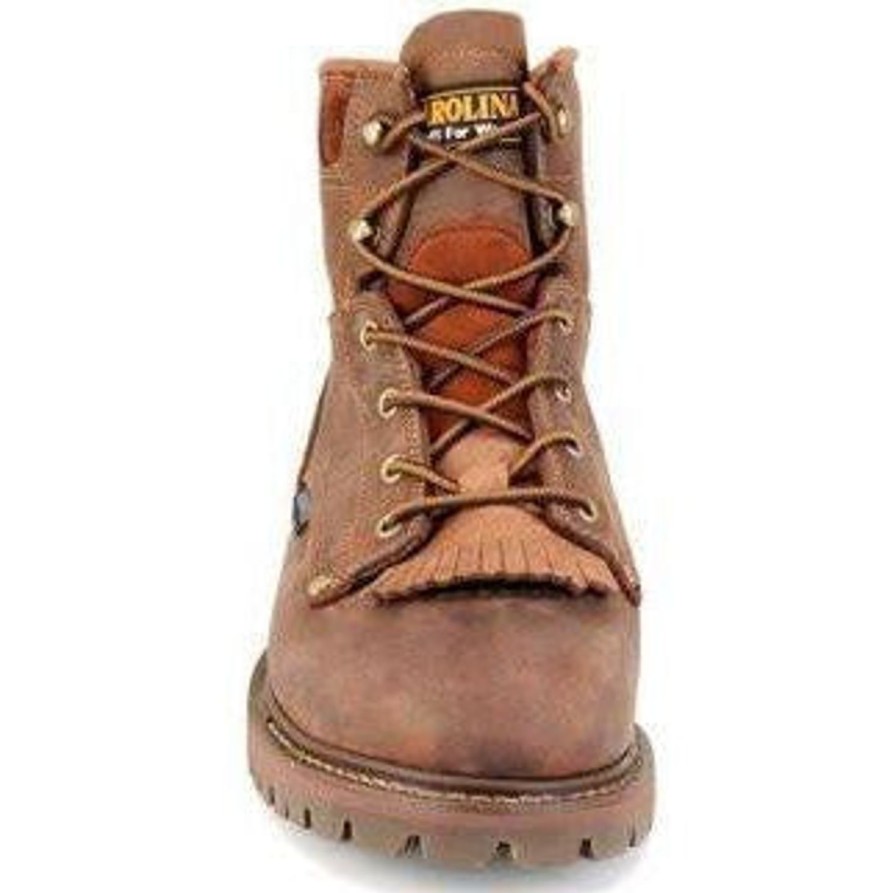 Men'S Carolina | Carolina Men'S 28 Series 6" Wp Grizzly Work Boot Ca7028 Brown