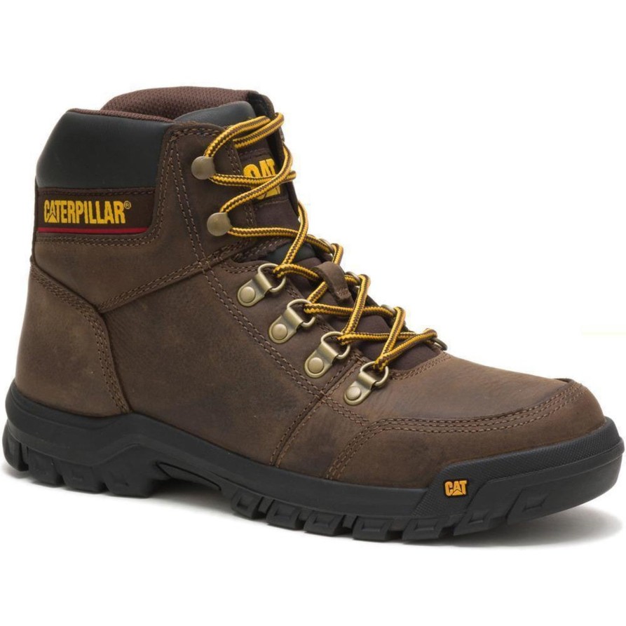 Men'S CAT | Cat Men'S Outline 6" Work Boot P74087 Brown