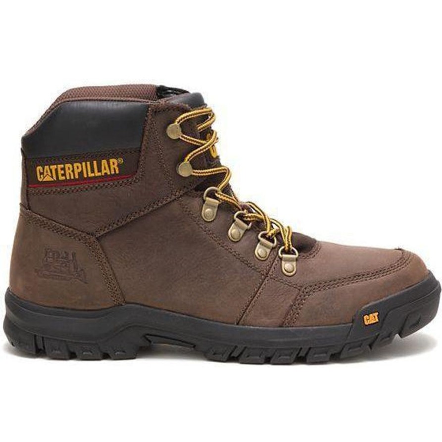 Men'S CAT | Cat Men'S Outline 6" Work Boot P74087 Brown