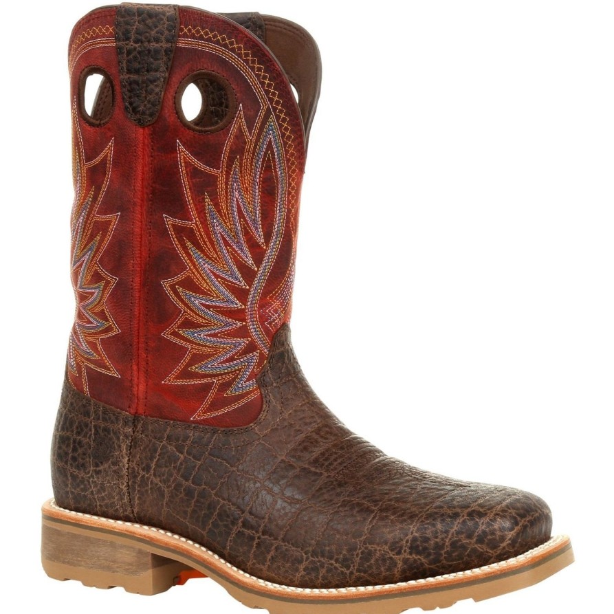 Men'S Durango | Durango Men'S Maverick Pro 11" Steel Toe Wp Western Work Boot- Ddb0301 Brown