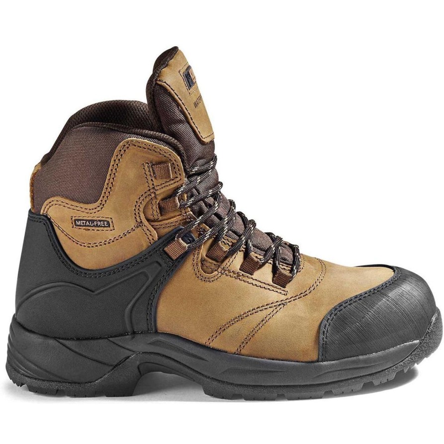 Men'S Kodiak | Kodiak Men'S Journey Comp Toe Wp Hiker Safety Work Boot Kd0A49Ked Brown