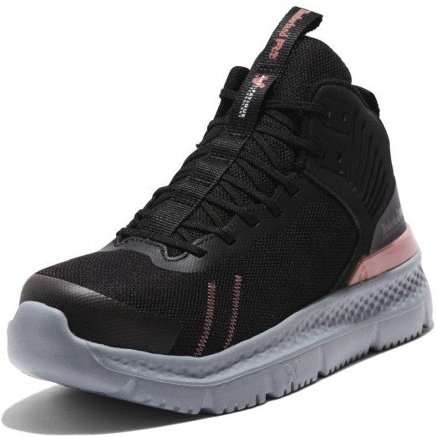 Women'S Timberland Pro | Timberland Pro Women'S Setra Ct Athletic Work Boot -Black- Tb0A5Uvu001 Black/Rose