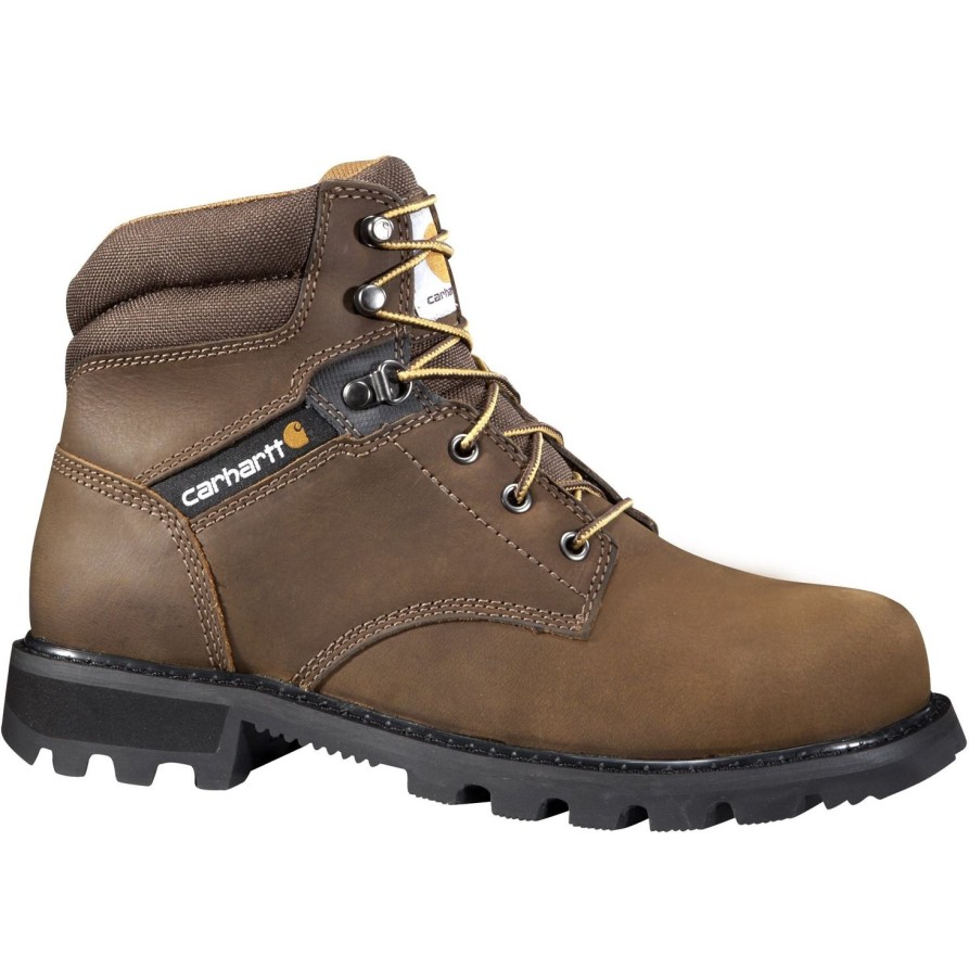 Men'S Carhartt | Carhartt Men'S 6" Steel Toe Work Boot Cmw6274 Brown