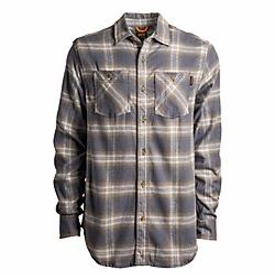 Men'S Timberland Pro | Timberland Pro Men'S Flex Flannel Work Shirt Tb0A1P41T90 Indigo