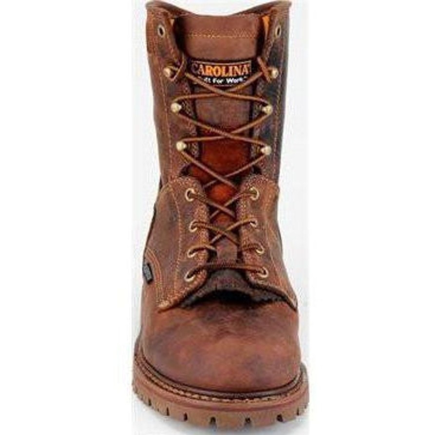 Men'S Carolina | Carolina Men'S 28 Series 8" Wp Comp Toe Work Boot Ca8528 Brown