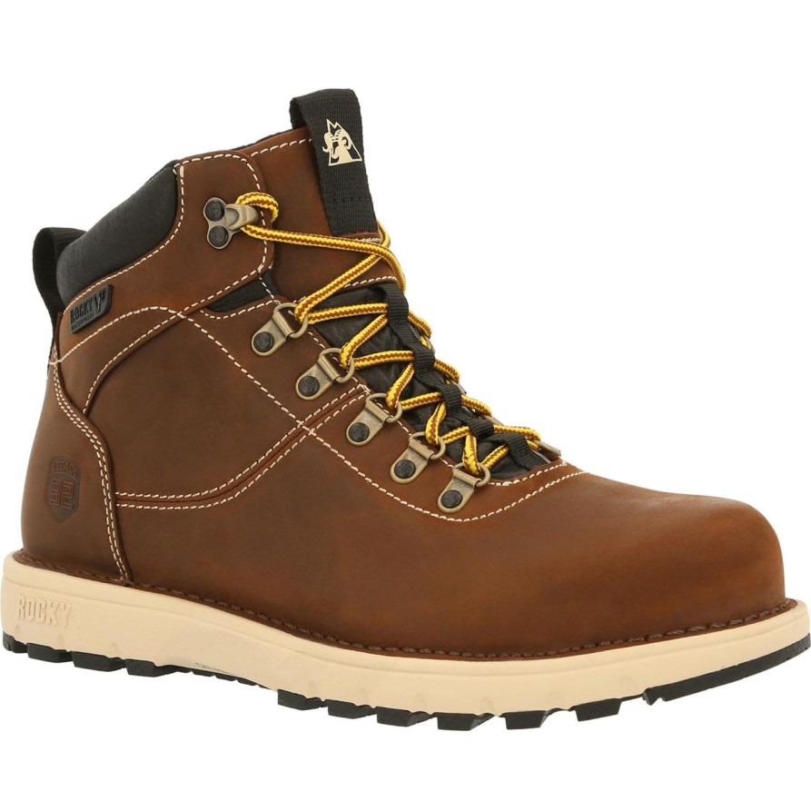 Men'S Rocky | Rocky Men'S Legacy 32 Composite Toe Wp Work Boot Rkk0331 Brown